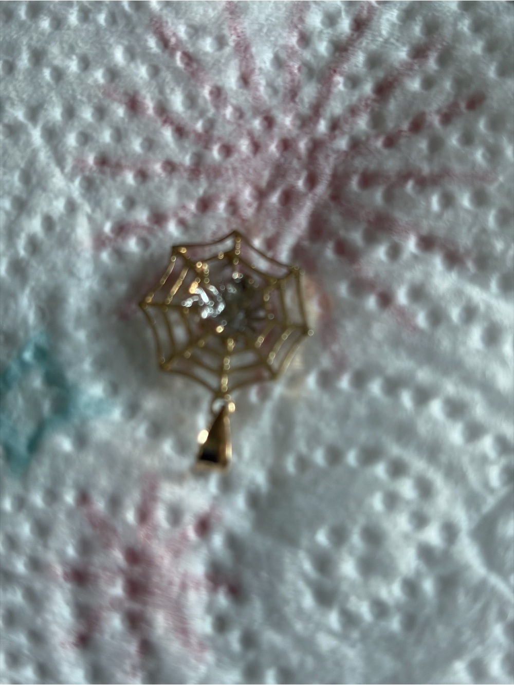 515259 14k spider web dia pendant
